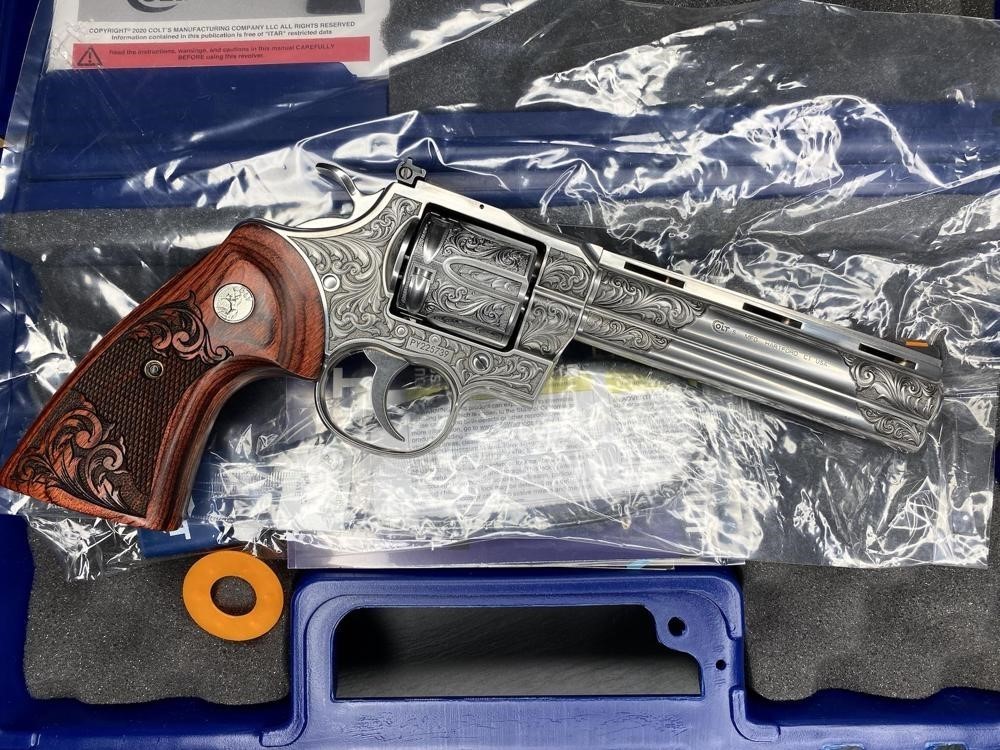 Colt Python 2020 ENGRAVED by Altamont 6" .357 Mag Stainless-img-7