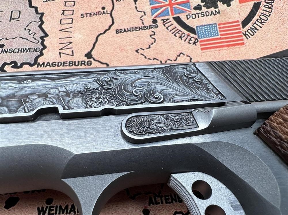 Springfield 1911 Custom Engraved D-Day Commemorative AAA by Altamont-img-5