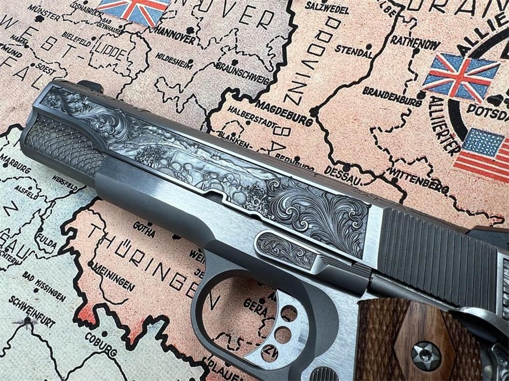 Springfield 1911 Custom Engraved D-Day Commemorative AAA by Altamont-img-4