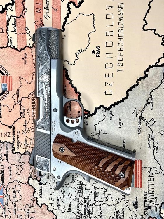 Springfield 1911 Custom Engraved D-Day Commemorative AAA by Altamont-img-8