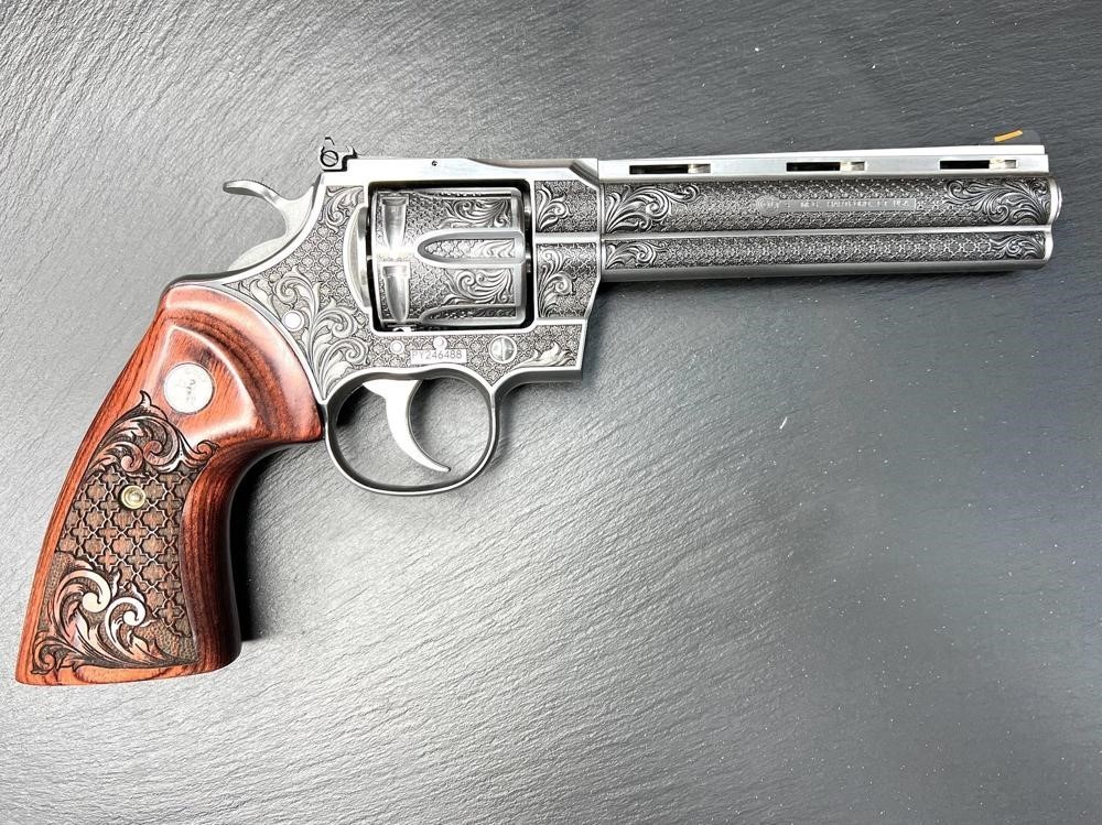 Colt Python 2020 ENGRAVED Royal Chateau AAA by Altamont 6" .357 Mag-img-8