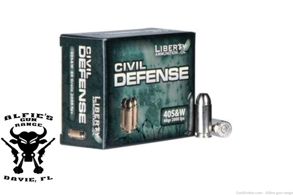 Liberty Ammunition Civil Defense .40 S&W 60 Grain Hollow Point LA-CD-40-012-img-0