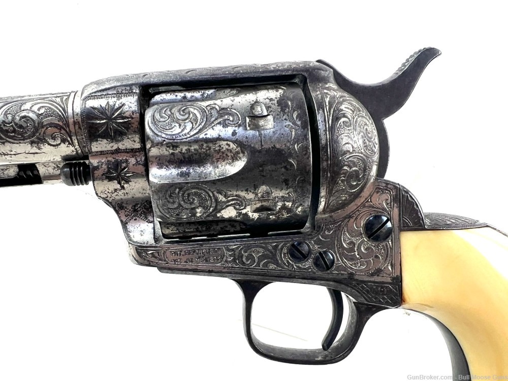 Antique 1876 Engraved Colt Model 1873 SAA 45LC w/ Letter-img-8