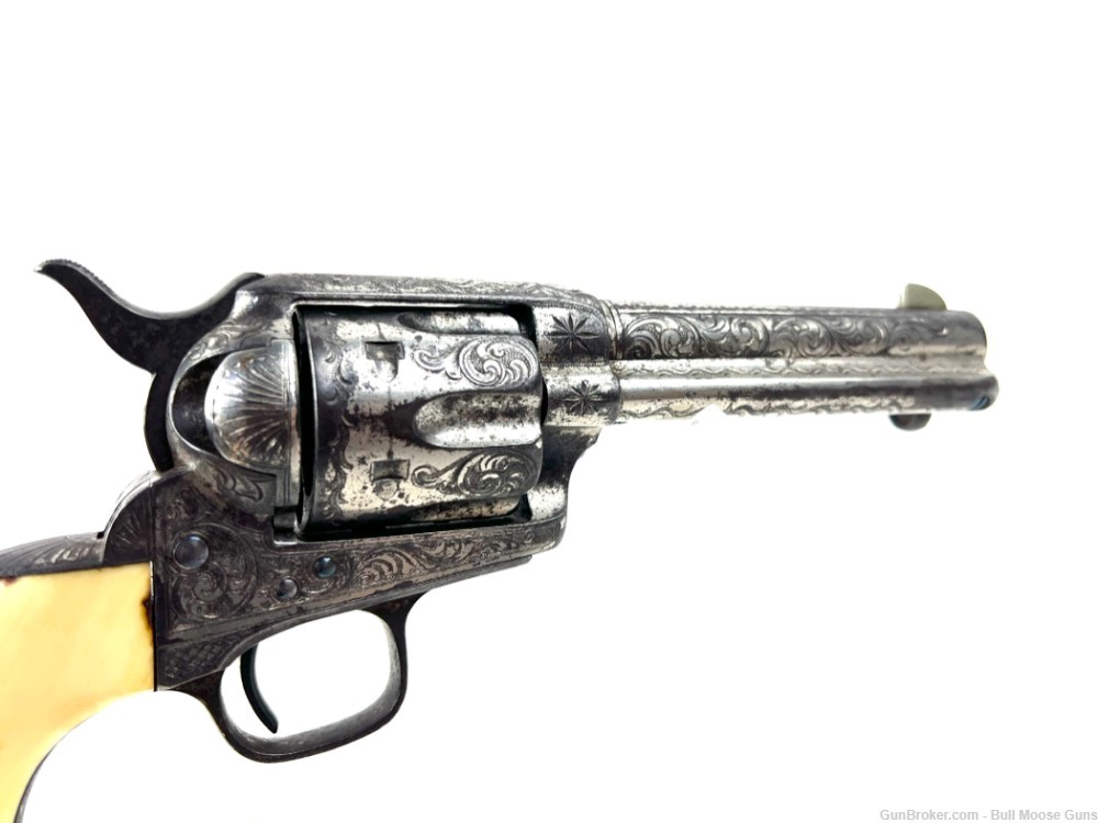 Antique 1876 Engraved Colt Model 1873 SAA 45LC w/ Letter-img-9