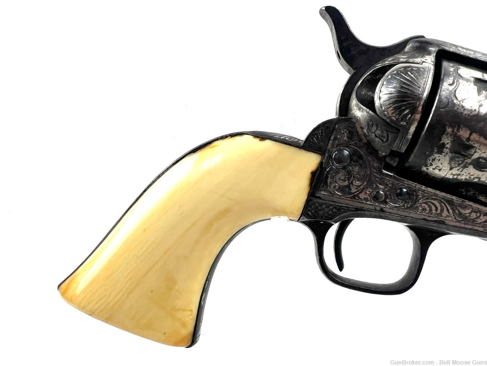 Antique 1876 Engraved Colt Model 1873 SAA 45LC w/ Letter-img-5