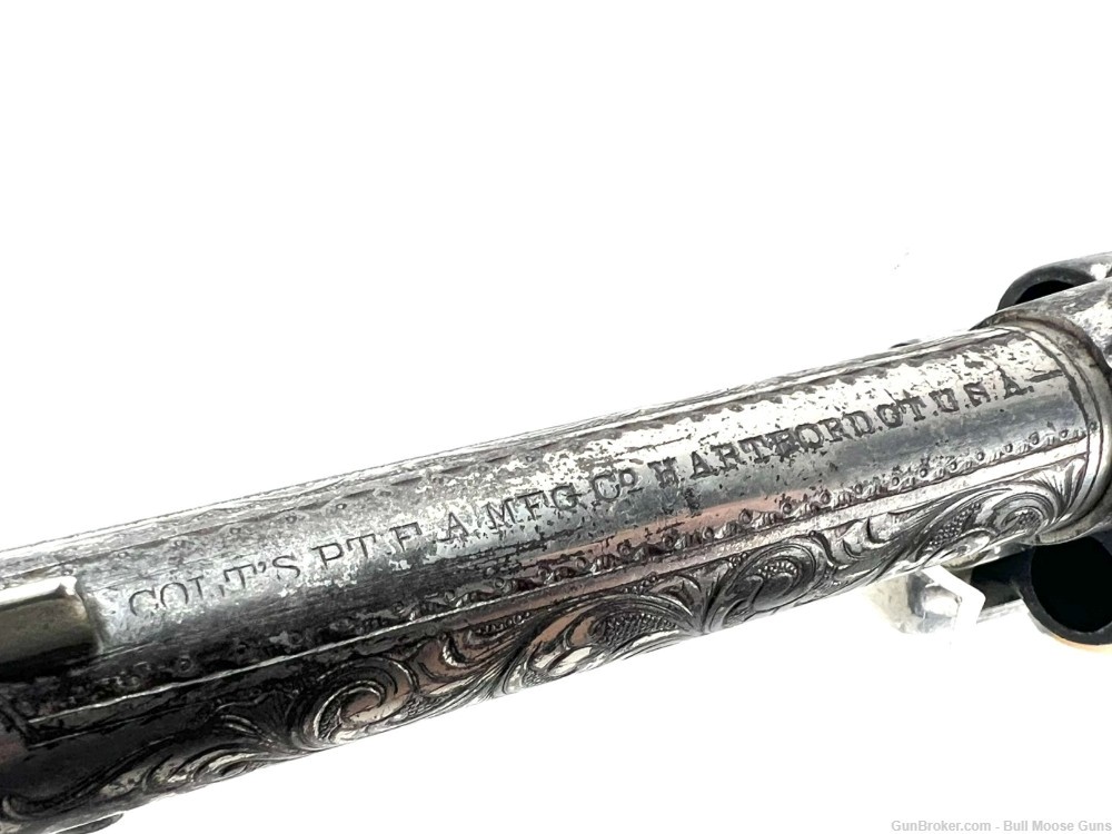 Antique 1876 Engraved Colt Model 1873 SAA 45LC w/ Letter-img-14