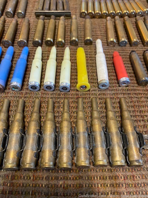Vintage Collection of Rifle Blanks, Training & Dummy Rounds - Lot of 140   -img-2