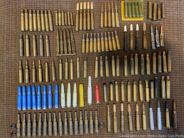 Vintage Collection of Rifle Blanks, Training & Dummy Rounds - Lot of 140   -img-0
