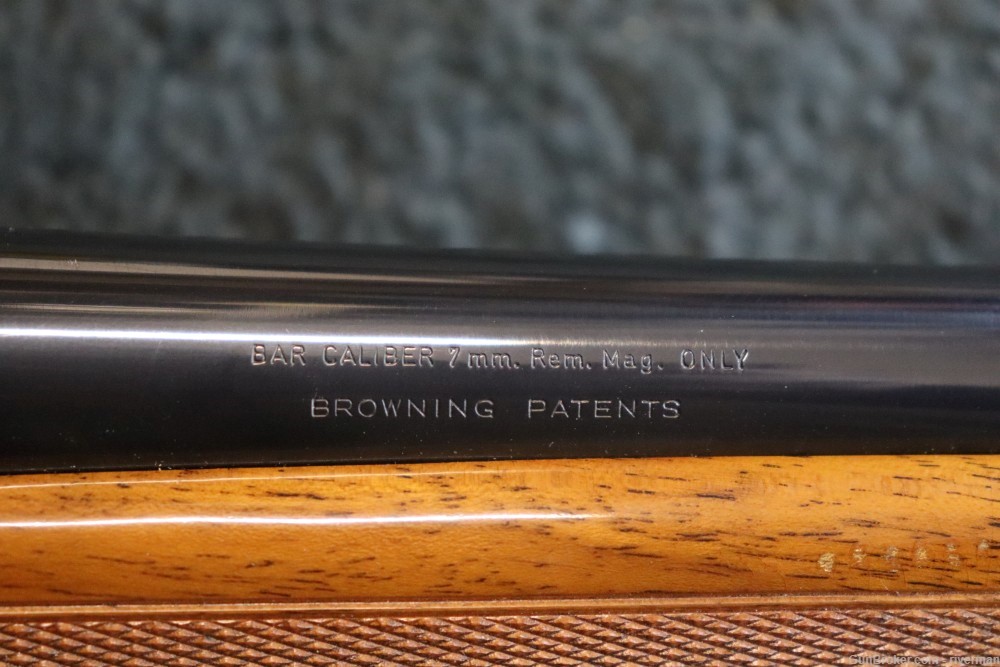 Browning Grade ll BAR Semi Auto Rifle Cal. 7mm Rem. mag (SN#85264M71)-img-10