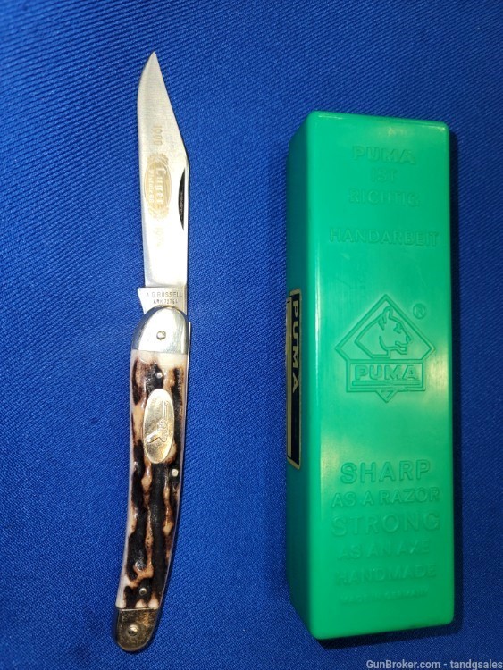 1 Puma A.G. Russell Ltd. Luger Pocket Knife N.O.S. w/Orig. Box-img-0