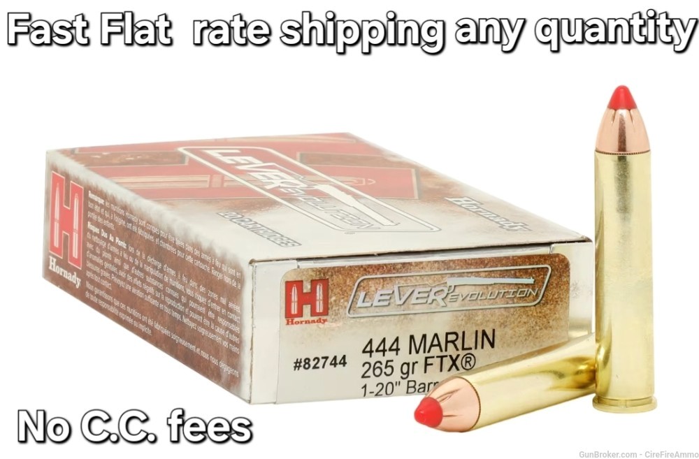 450 marlin ammo hornady 325 gr. Ballistic tip 20 rds  no cc fee-img-0