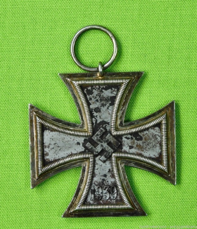 Germany German  WW2 iron Cross Order Award Badge 2 Cl Ring Marked-img-0