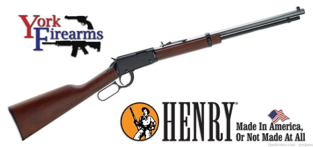 Henry Lever Action Octagon Frontier 22LR/S/L 20" Rifle NEW H001T-img-0