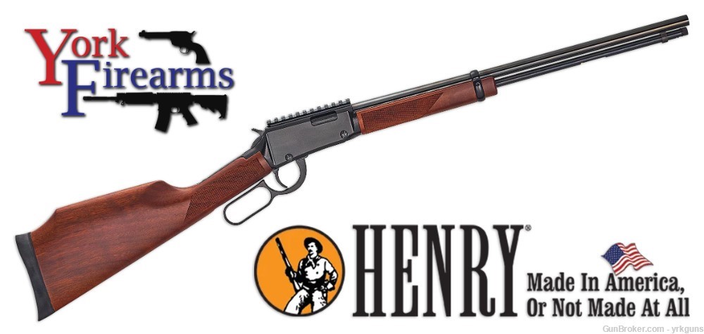 Henry Lever Action .22 Magnum Express 19" 22WMR 11RD Rifle NEW H001ME-img-0
