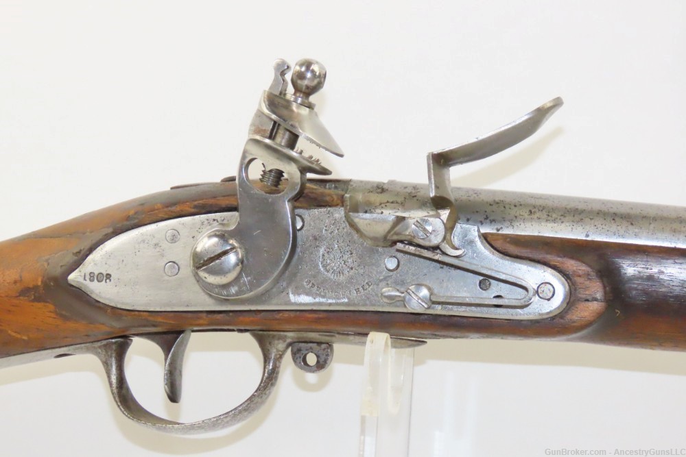 Antique U.S. SPRINGFIELD ARMORY Model 1795 FLINTLOCK WAR of 1812 Era Musket-img-3