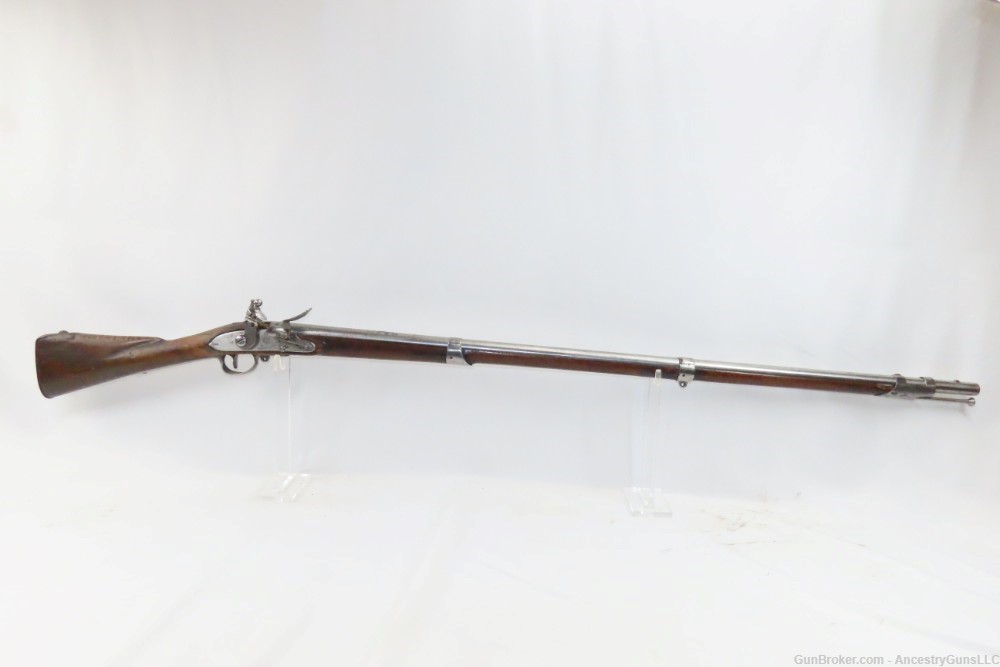 Antique U.S. SPRINGFIELD ARMORY Model 1795 FLINTLOCK WAR of 1812 Era Musket-img-1