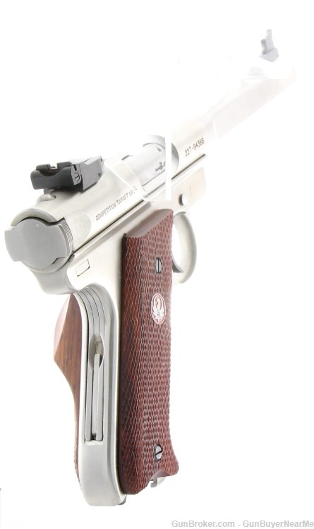 Ruger Mark III Checkered Brown Laminate with Thumbrest Grip 22 LR 10112-img-3