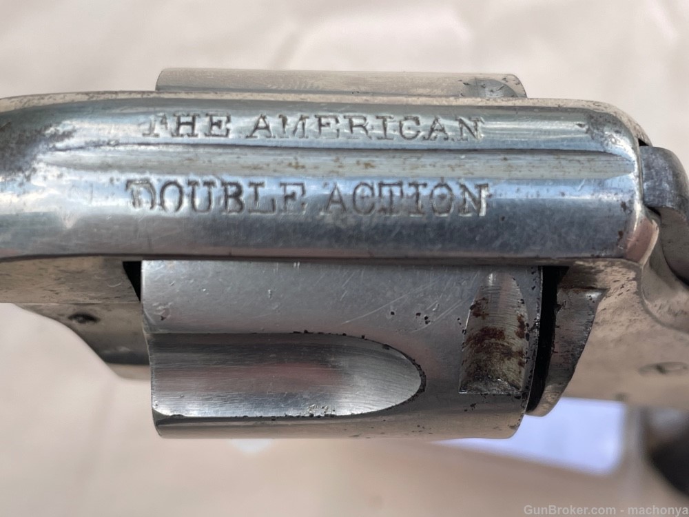 H & R American 38 S & W Chrome 5 Shot Revolver -img-14