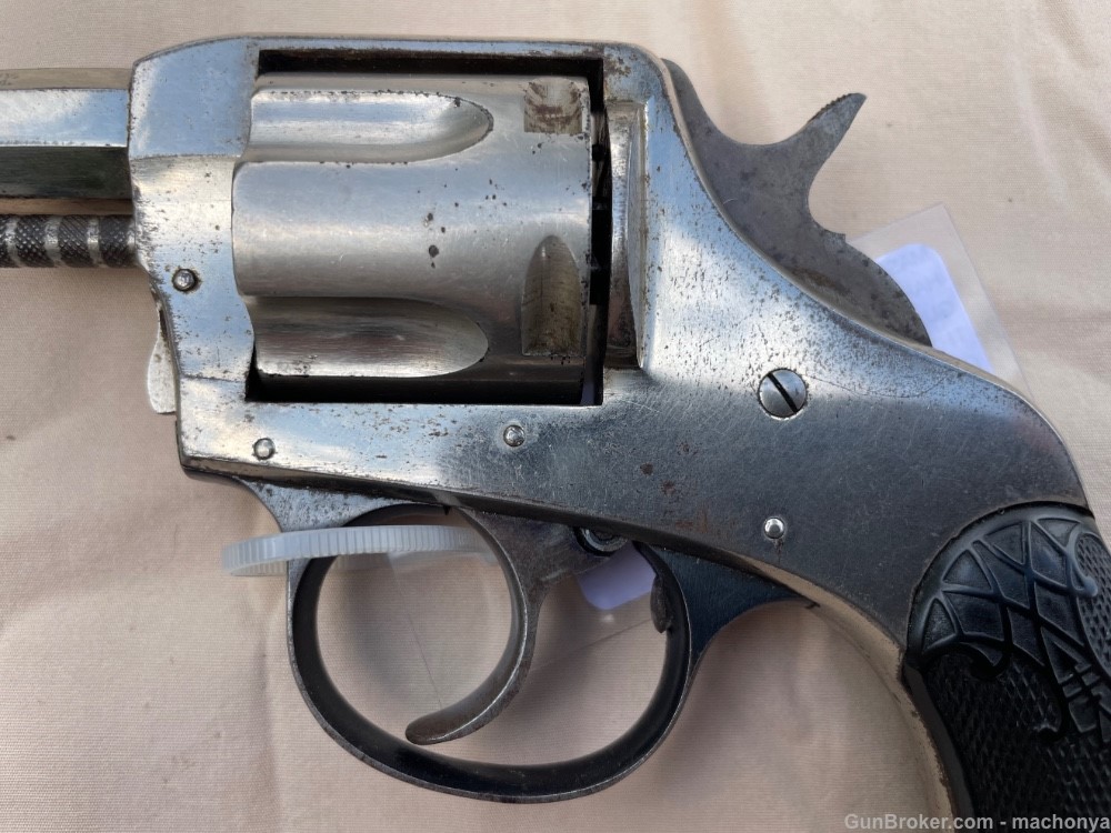 H & R American 38 S & W Chrome 5 Shot Revolver -img-2