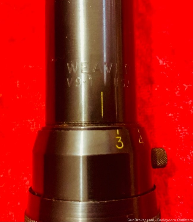 Vintage Weaver heavy duty all steel V9-1 3x-9x scope -img-6