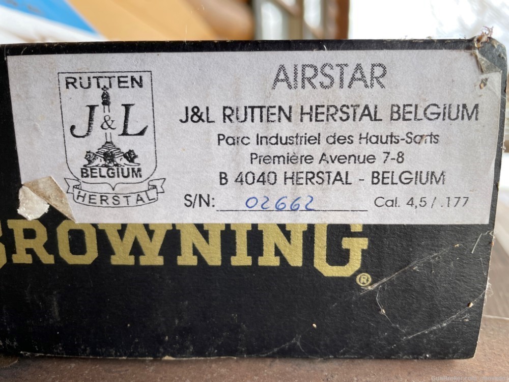 Rare LNIB Browning AIRSTAR 200 Electronic Cocking Air Rifle .177 J&L Rutten-img-4