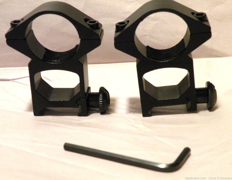 1'' inch High Profile Scope Rings for Picatinny Weaver Mount-img-1