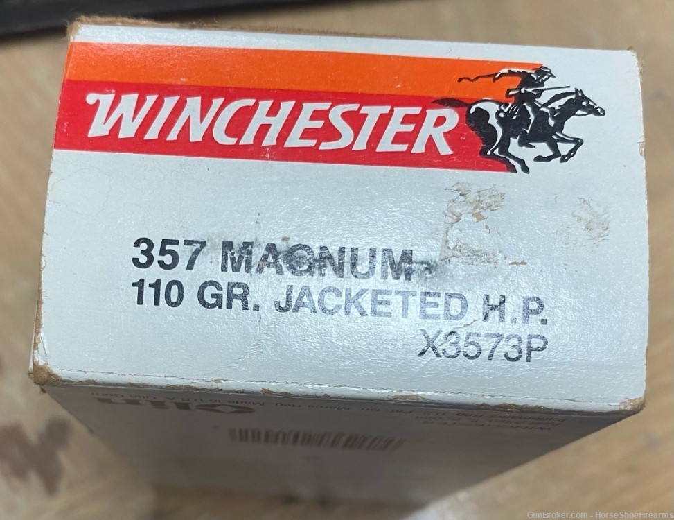 Vintage Winchester Super-X .357 Magnum 110gr JHP X3573P 50/box-img-1