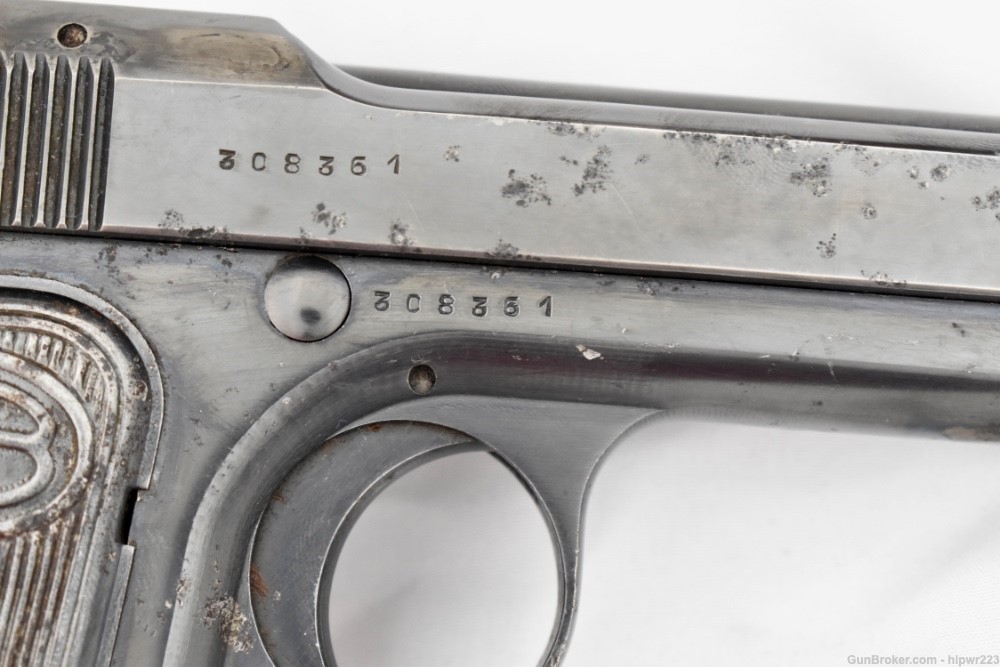 Beretta Model 1923 Italian Army pistol cut for shoulder stock. RARE!  C&R -img-10