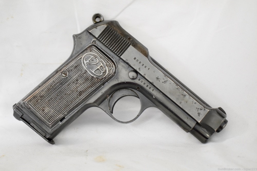 Beretta Model 1923 Italian Army pistol cut for shoulder stock. RARE!  C&R -img-1
