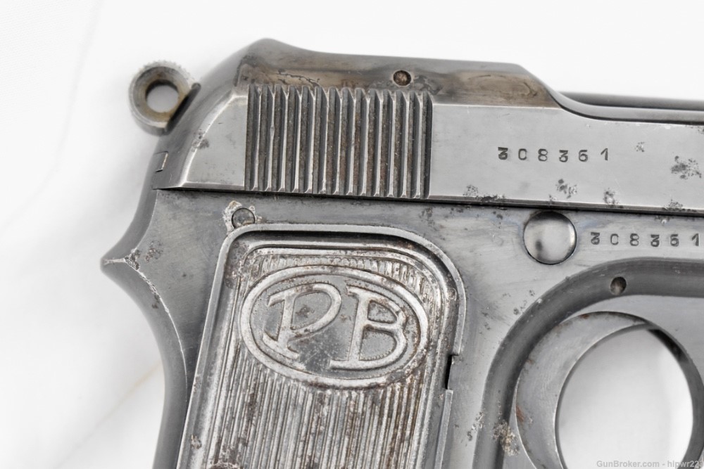 Beretta Model 1923 Italian Army pistol cut for shoulder stock. RARE!  C&R -img-9