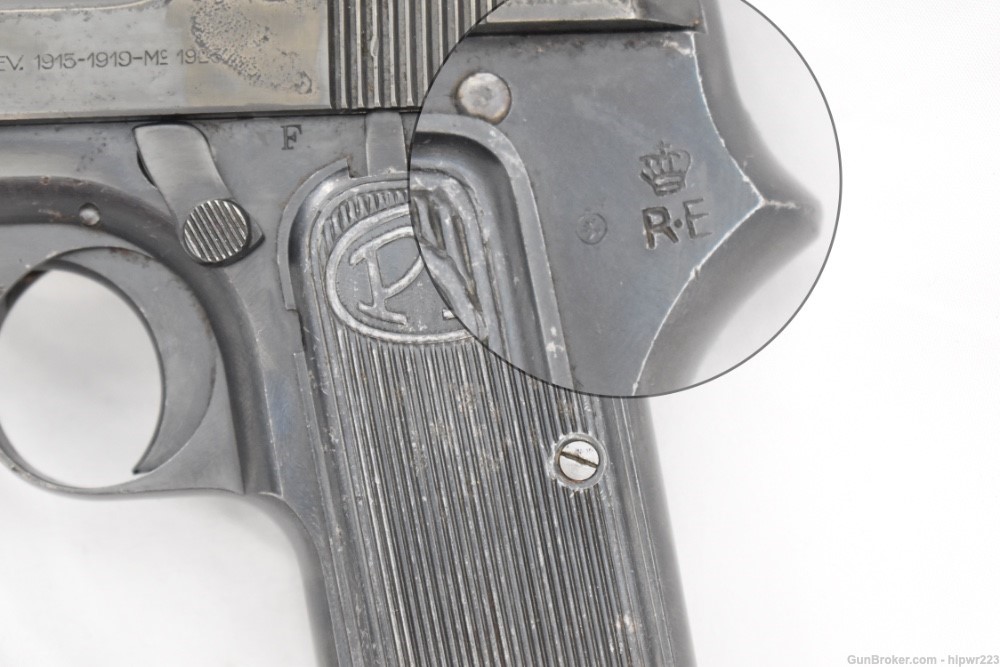 Beretta Model 1923 Italian Army pistol cut for shoulder stock. RARE!  C&R -img-5