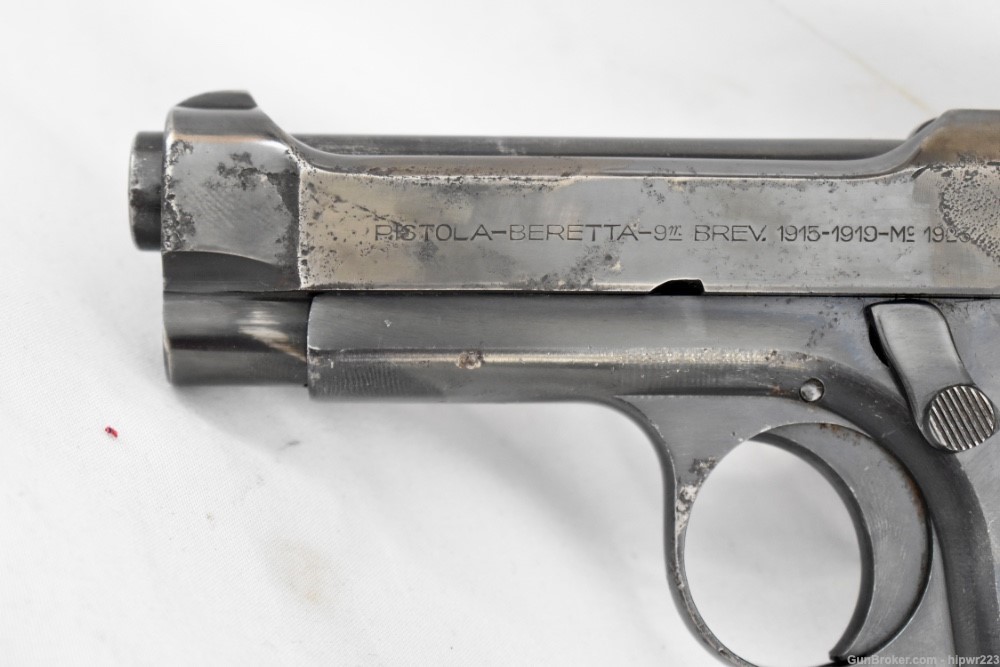 Beretta Model 1923 Italian Army pistol cut for shoulder stock. RARE!  C&R -img-7