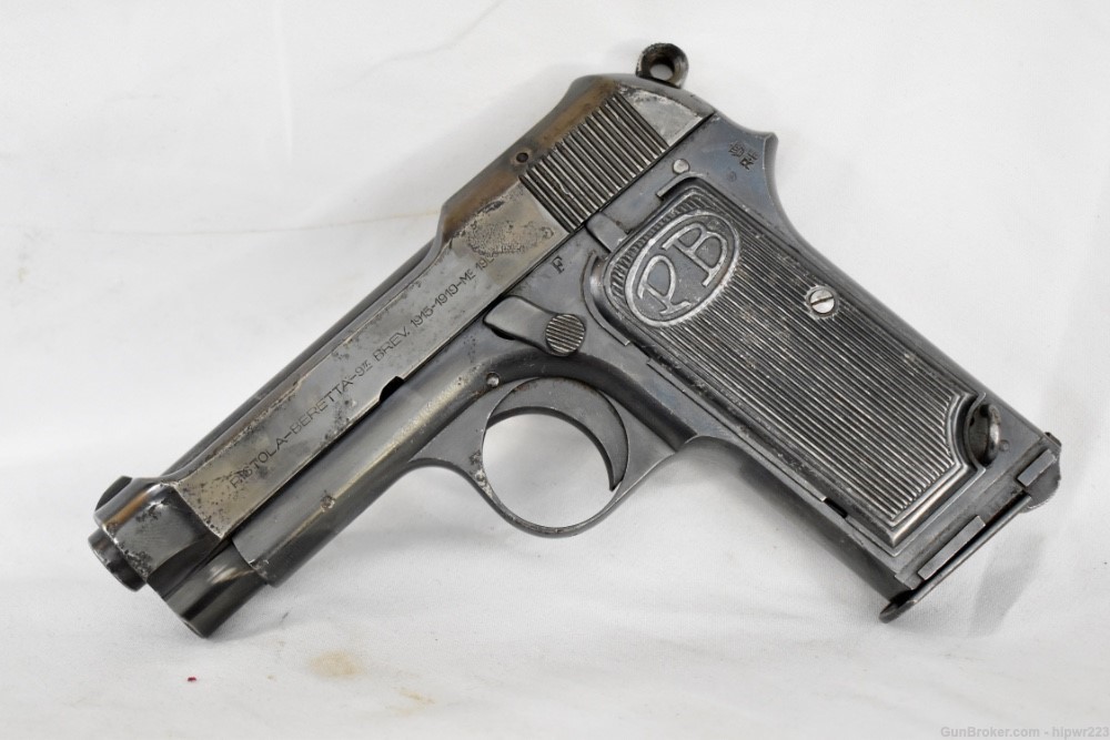 Beretta Model 1923 Italian Army pistol cut for shoulder stock. RARE!  C&R -img-2
