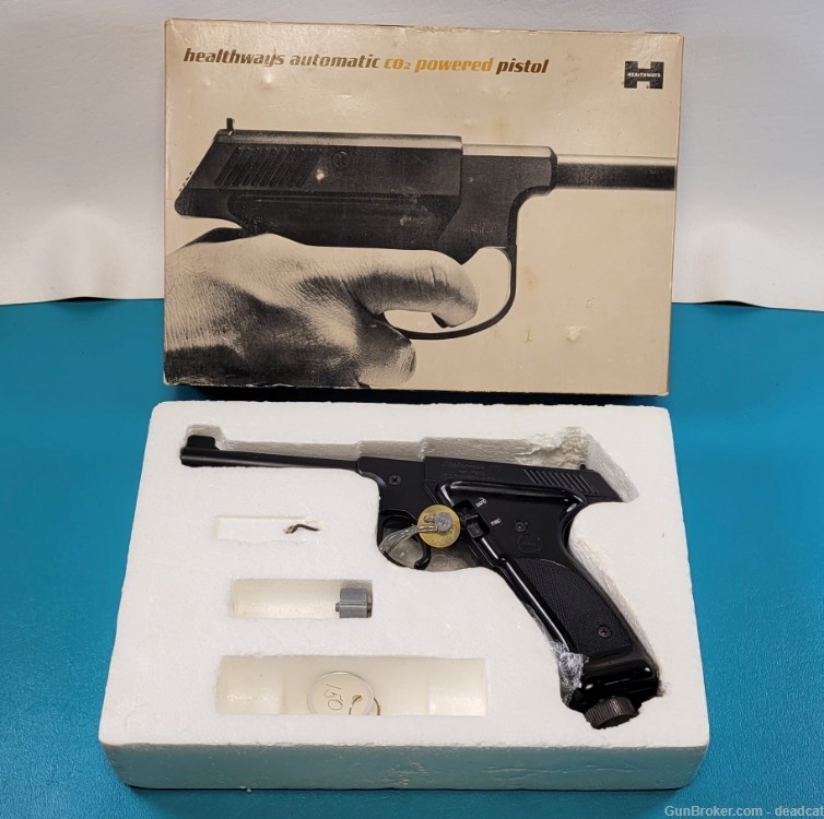 Heathways Plainsman Model 9401 CO2 Pistol in Box + Provenance 942-img-0