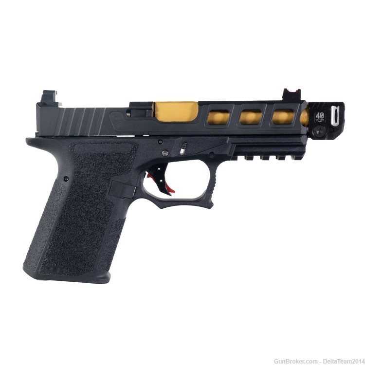 9mm Complete Pistol Slide - Glock 19 Compatible - Quad Comp. - Assembled-img-5