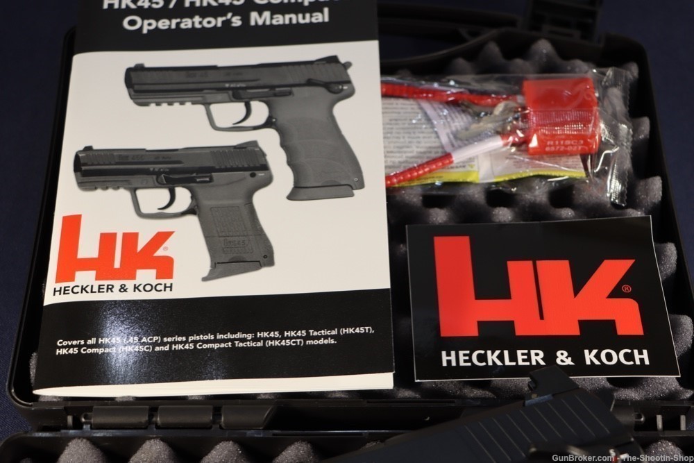 Heckler & Koch H&K HK45T Tactical V1 Pistol 45ACP HK45 Threaded MS Decocker-img-2