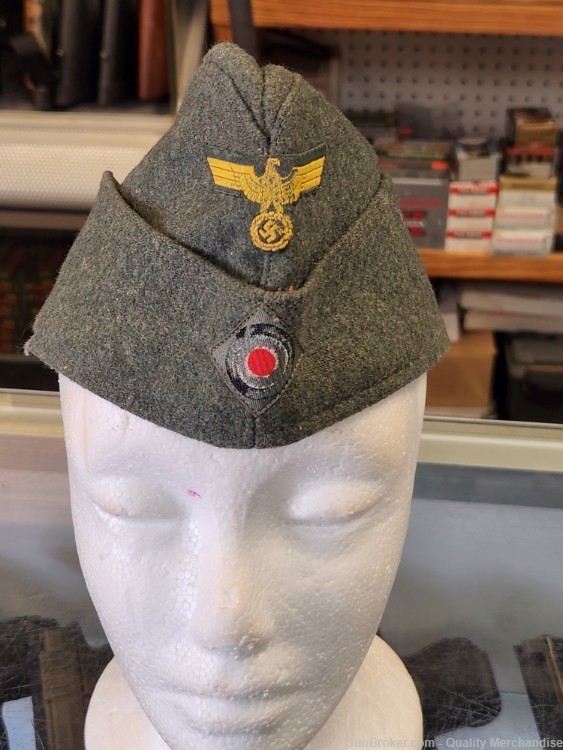 WW2 German Wehrmacht M40 Hat cap WWII uniform eagle-img-1