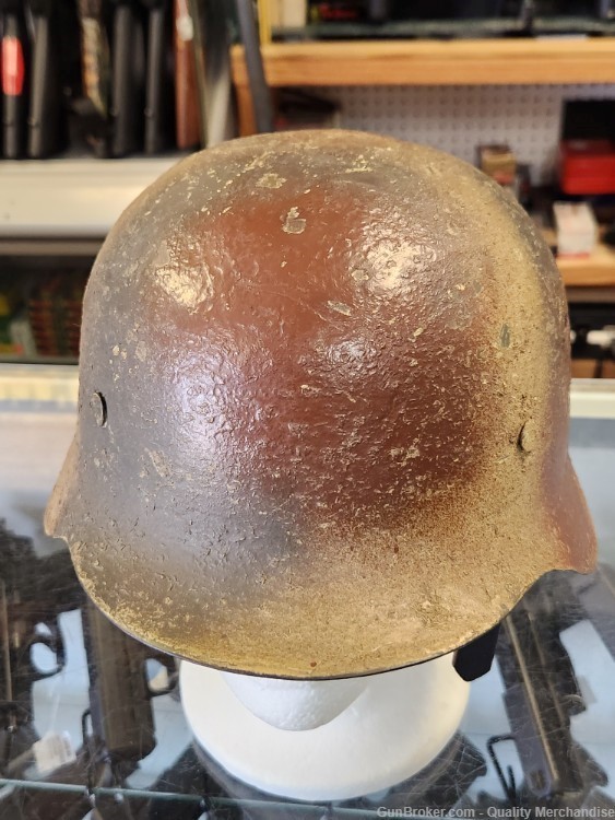 WWII M40 EF64 German Army Camo Helmet-img-4
