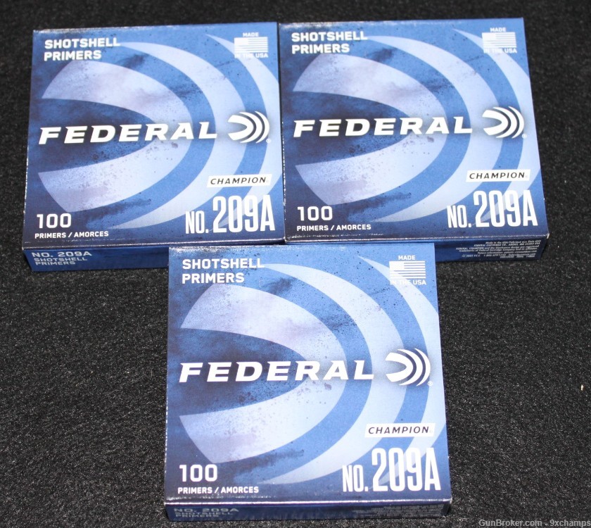 300 Count Federal 209A Shotshell or Muzzleloader primers -img-0
