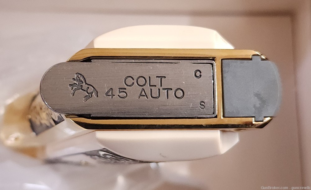 Colt Seattle Engraving Classic Scroll 1911 24K Gold 45ACP NM 5" Layaway-img-19