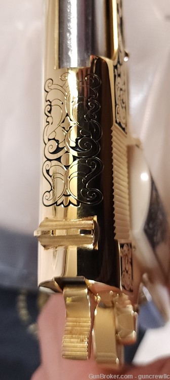Colt Seattle Engraving Classic Scroll 1911 24K Gold 45ACP NM 5" Layaway-img-18