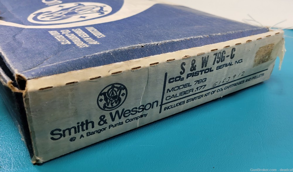 Smith & Wesson Model 79G  Air Pistol Co2 in Box + Provenance 1224-img-10