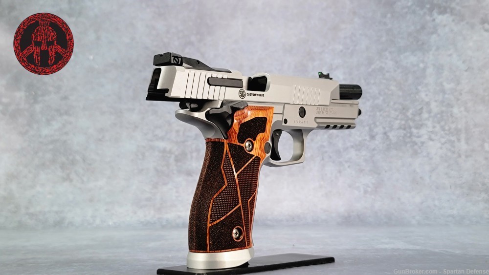 Sig Sauer, P226 XFive Classic SAO 9MM, 5" Hogue Cocobolo Grips AX3 Trigger-img-8