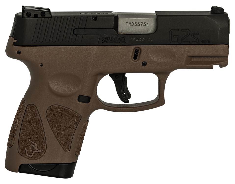 Taurus G2S 9mm Luger 3.26 Black/Brown Pistol-img-0