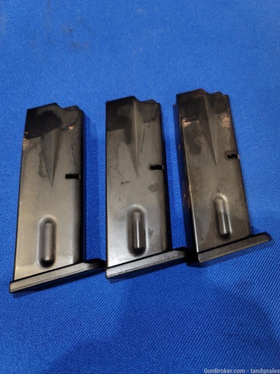 3 Beretta or Stoeger 8040C Mini Cougar .40S&W 8rd. Orig. Factory Magazines-img-2
