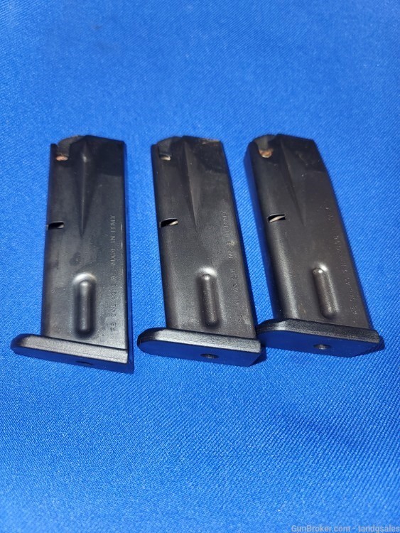 3 Beretta or Stoeger 8040C Mini Cougar .40S&W 8rd. Orig. Factory Magazines-img-0
