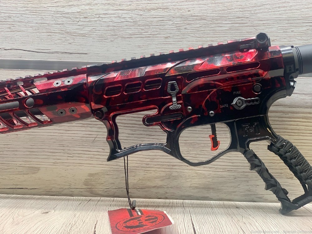 F1-FIREARMS CUSTOM BDRX 15 556 RED MARBLE -img-7