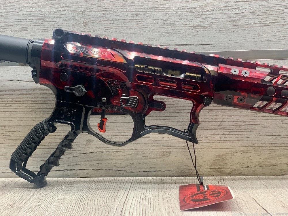 F1-FIREARMS CUSTOM BDRX 15 556 RED MARBLE -img-3