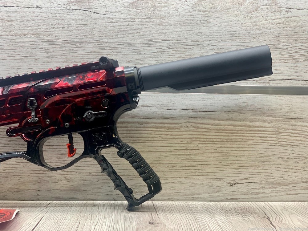 F1-FIREARMS CUSTOM BDRX 15 556 RED MARBLE -img-6