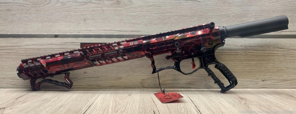 F1-FIREARMS CUSTOM BDRX 15 556 RED MARBLE -img-1